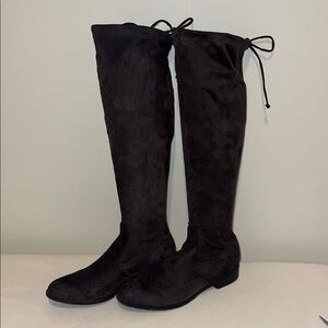 Unisa Brown suede Knee Boots